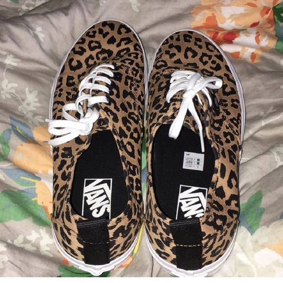 custom leopard vans